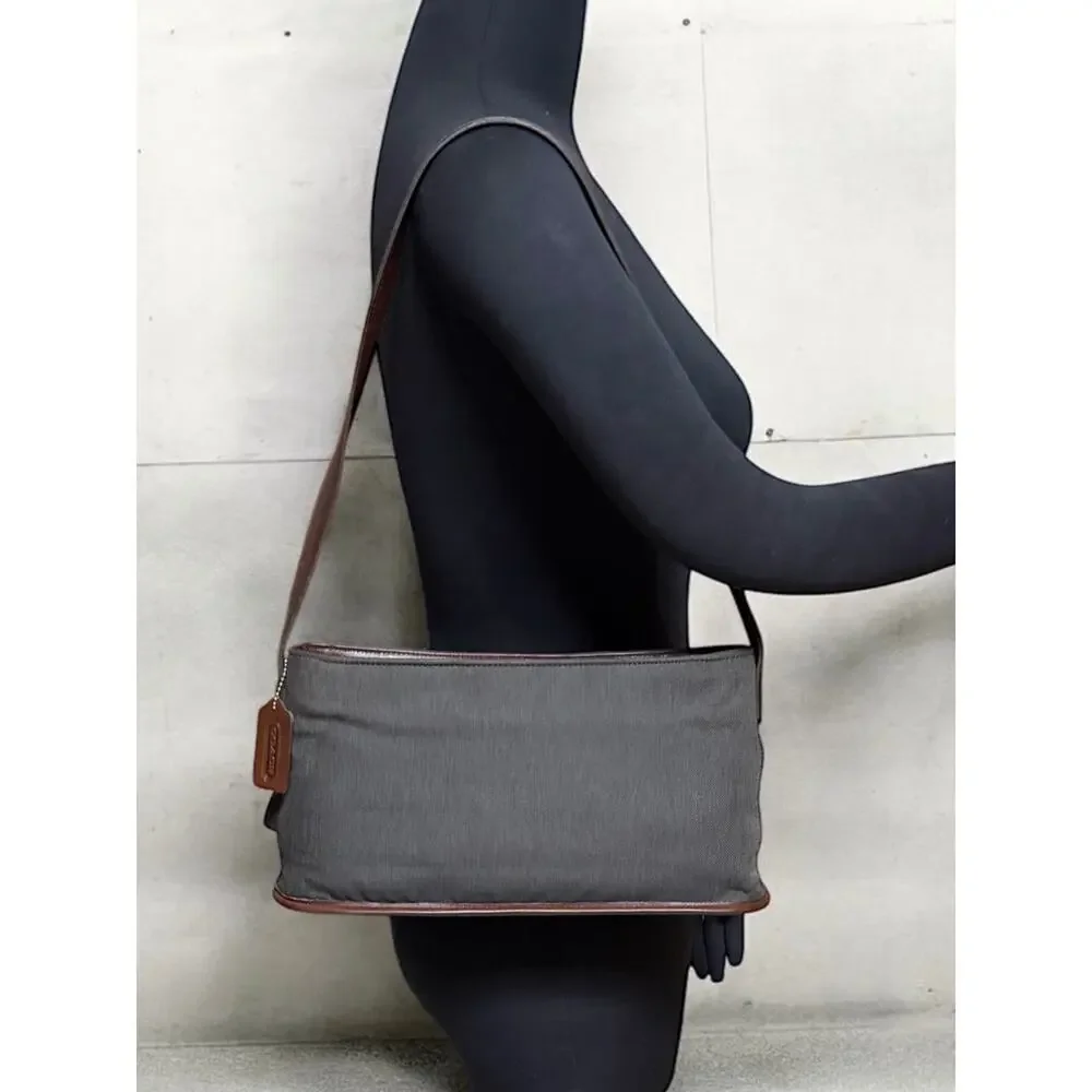 Vintage Coach 6136 Greenwich Small Canvas Shoulder Bag